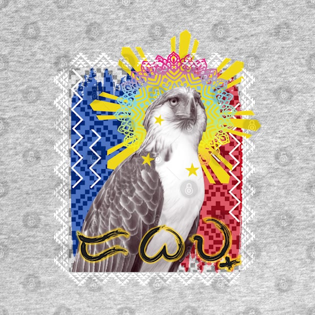 Philippine Eagle Baybayin word Dabaw (Davao) by Pirma Pinas